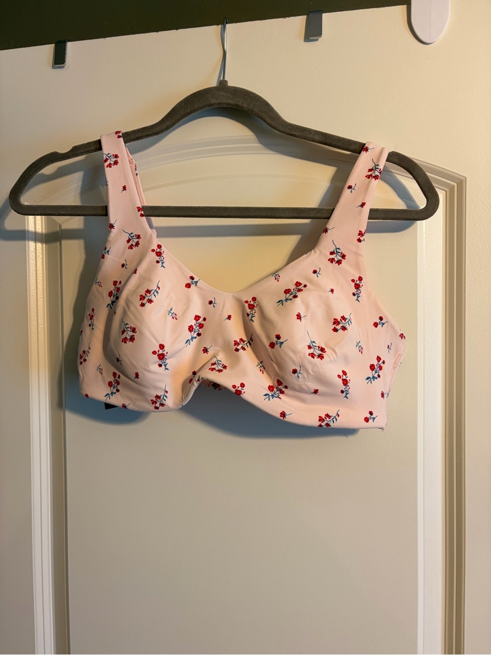 all in motion Light Pink Floral Wireless Sports Bralette - Picture 3 of 4